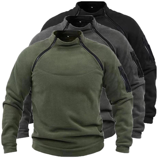 US SWAT Mens Tactical Outdoor Polar Fleece Jacket Hunting Clothes Warm Zipper Pullover Man Windproof Coat Thermal Hiking Sweater