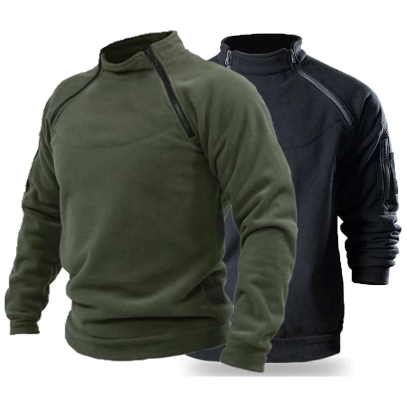 US SWAT Mens Tactical Outdoor Polar Fleece Jacket Hunting Clothes Warm Zipper Pullover Man Windproof Coat Thermal Hiking Sweater